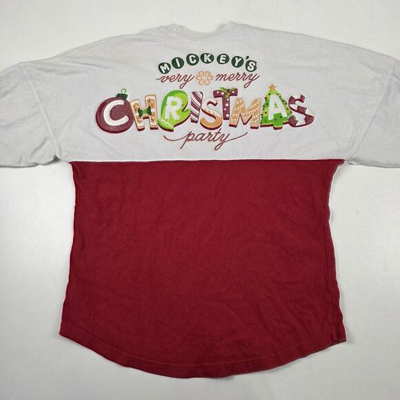 Disney Mickey's Very Merry Christmas Party Shirt womens Small Spirit Jersey - Picture 1 of 12